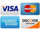 We accept the following credit cards